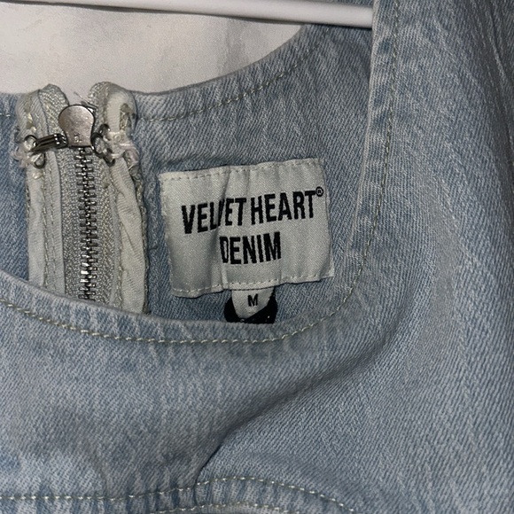 NWT: velvet heart denim tank - Picture 2 of 4